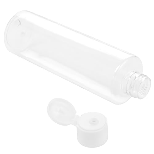 ZEONHAK 30 Pack 8oz Reusable Clear Plastic Travel Bottles with Flip Cap