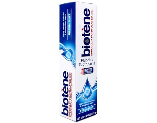 Dry Mouth Toothpaste with Enzymes & Fluoride - Fresh Mint, 4.3oz x4