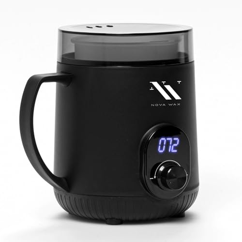 Nova Wax Warmer - Digital Mini Hard Wax Heater for Hair Removal, 8.4oz