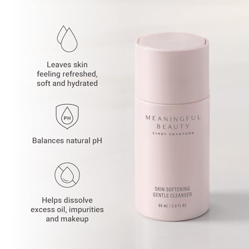 Meaningful Beauty Skin Softening Gentle Cleanser 2 Fl Oz - Non-Foaming Facial Wash for All Skin Types
