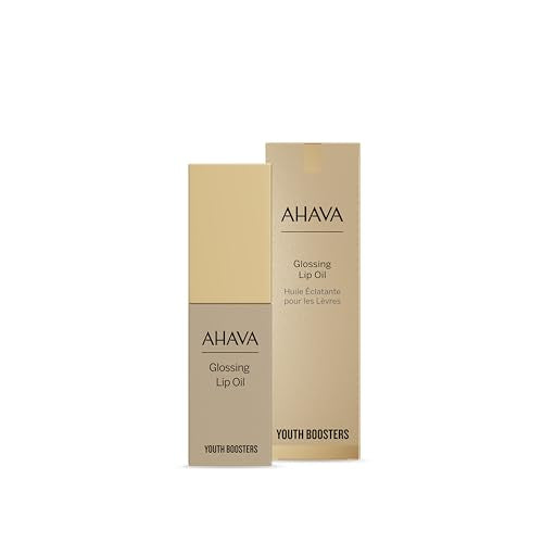 Ahava Glossing Lip Oil 6ml ? Hydrating & Nourishing Lip Treatment with Dead Sea Minerals, Jojoba Oil & Date Extract ? Protects Against Dryness & Delivers Glossy, Non-Sticky Finish