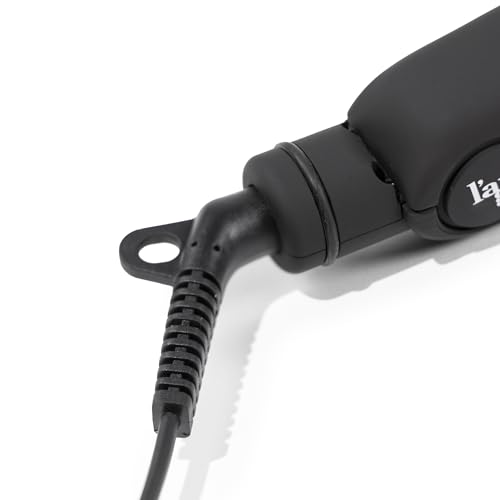 L'ANGE HAIR Aplatir 1-Inch Flat Iron in Black, Tourmaline Ceramic Styling Tool