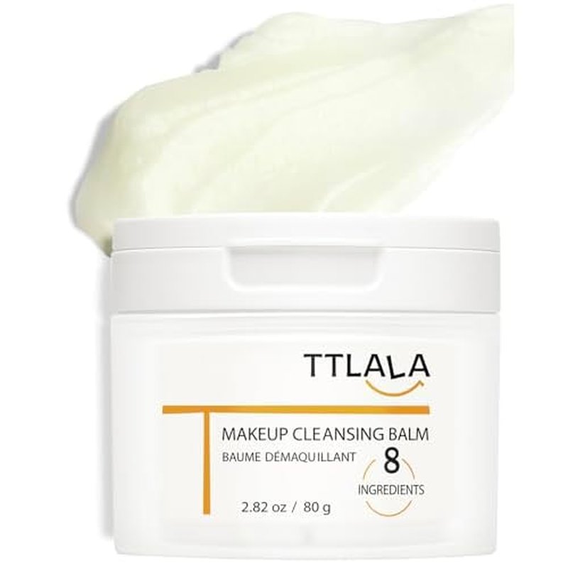 Cleansing Balm, Only 8 Ingredients Makeup Remover Balm, Waterproof Eye Make Up Remover with Vitamin E, Gentle and Nourishing, Skin-friendly and Suitable for All Skin Types 2.82 oz