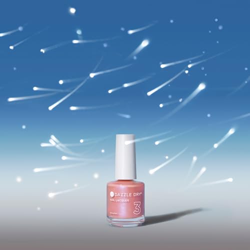 Dazzle Dry Nail Lacquer (Step 3) - Milky Way - An iridescent seashell pink. Semi-sheer shimmer. (0.5 fl oz)