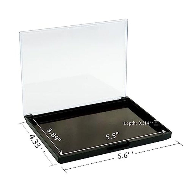 Medium Size Empty Magnetic Makeup Eyeshadow Palette with Clear Top- Organize, Depot DIY Your Own Palette 5.6¡®x 4.33''