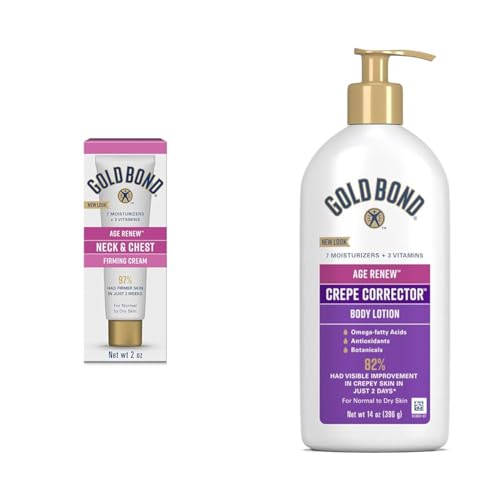 Gold Bond Age Renew Neck & Chest Firming Cream & Body Lotion Set