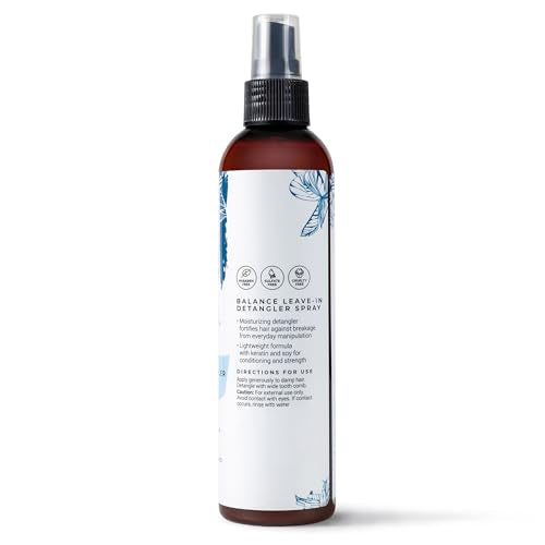 Leave-In Moisturizing Detangler Spray for All Hair Types - 8 Ounces