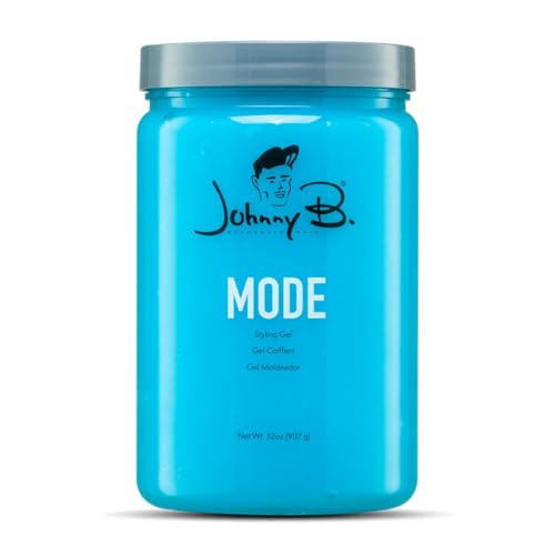 Johnny B. Mode Professional Hair Styling Gel 32oz Long Lasting No-Flake Alcohol-Free