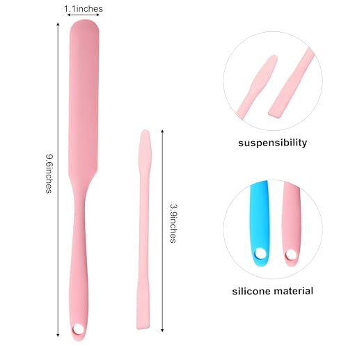 6PCS Non-Stick Wax Spatulas Set, Silicone Spatula Hair Removal Sticks Applicator Reusable Hard Wax Scraper,Eyebrow Wax Sticks For Home Salon Body Use (6PCS)
