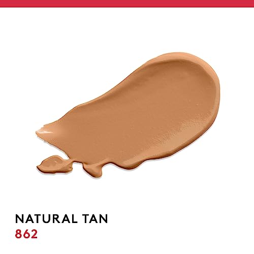 Liquid Foundation SPF 18 Full Coverage Makeup Natural Tan 1 Fl Oz Pack of 2