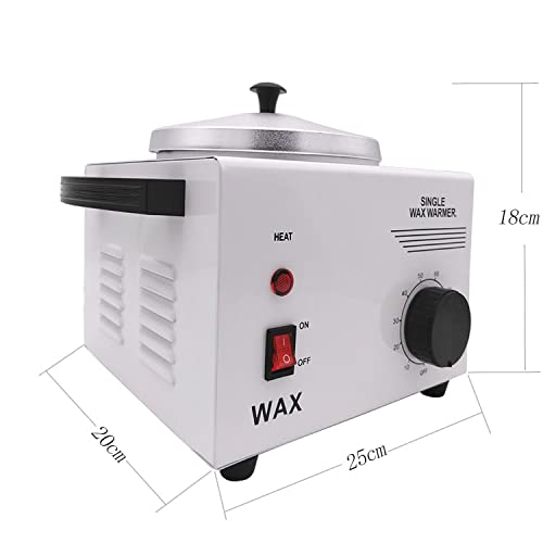 Electric Wax Warmer for Hair Removal with Adjustable Temperature & 50 Wood Sticks