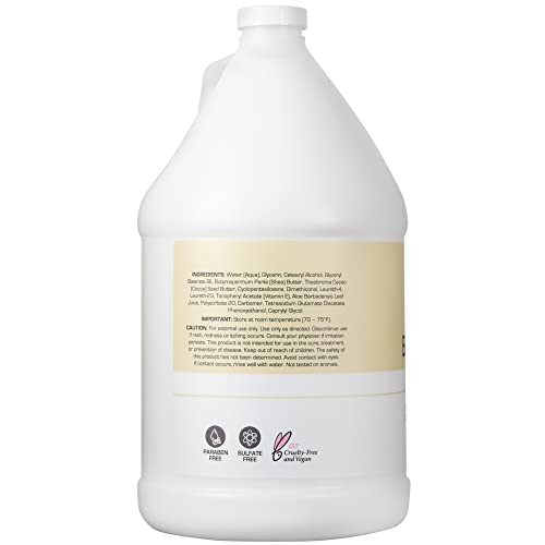 Unscented 1 Gallon Vegan Body Lotion Refill Pack of 2 for Dry & Sensitive Skin