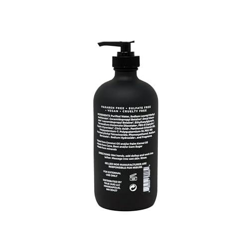 Luxury Hand and Body Wash with Bergamot & Black Tea - Paraben & Sulfate Free, Vegan, 16 fl oz