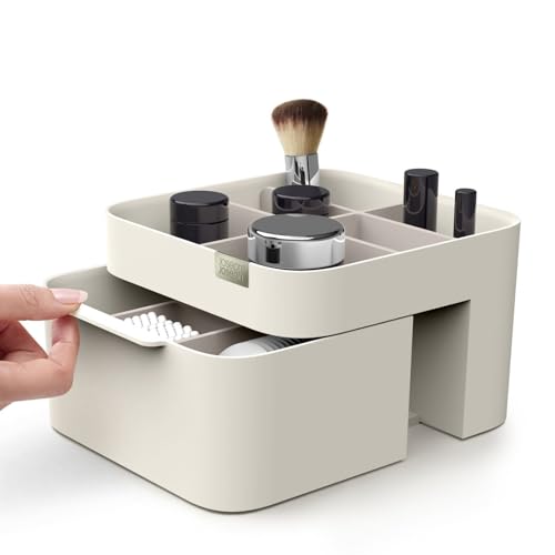 Cosmetic Storage Organizer with Drawer - Medium, Shell Style, Regular