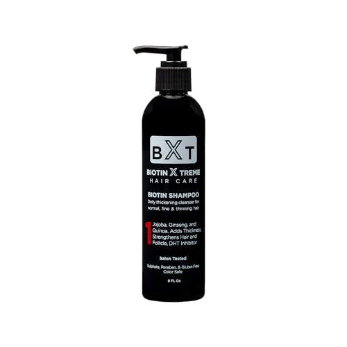 Biotin X Treme Hair Growth Shampoo 8 oz - Natural DHT Blocker for Thinning Hair