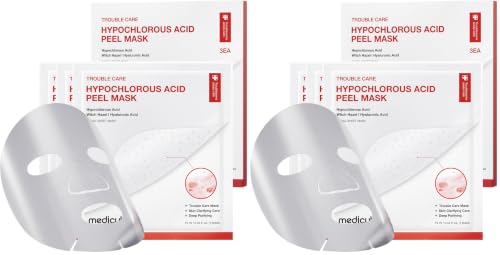 Hypochlorous Acid Peel-Off Sheet Mask 3 Pack - Gentle Pore Refining Skin Care