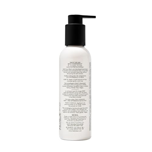 SEEN Fragrance-Free Face Wash - Non-Comedogenic, Gentle Acne & Eczema Skin Cleanser