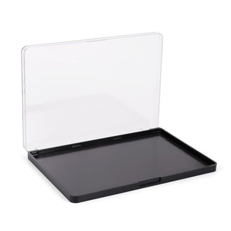 Large Empty Magnetic Eyeshadow Palette with Clear Top, Travel Makeup Organizer with 40Pcs Adhesive Metal Stickers For DIY Your Own Powder Palette (Large Palette - 7.87¡±x5.51¡±)