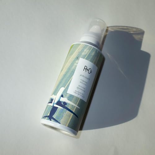 R+Co Aircraft Pomade Mousse | Lightweight Mousse for Texture, Volume & Definition | Anti-Frizz Hair Styling Foam for Tousled, Lived-In Looks | Vegan, Cruelty-Free & Paraben-Free