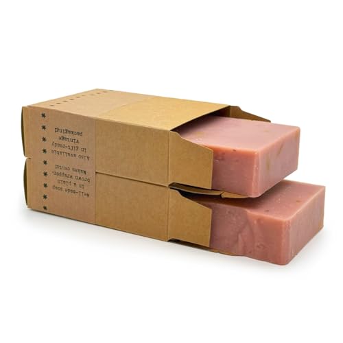 Just Like Jane¢â Pink Grapefruit Handmade Soap | 5 oz Bars | Packaging: Plain Jane (2 bars)