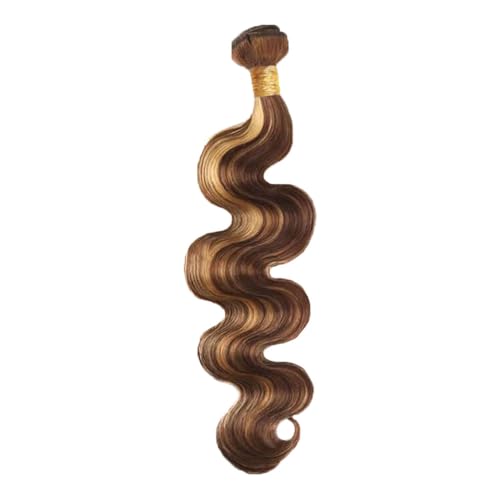 Lagalaga 24 Inch Blonde Highlight Human Hair Extensions Double Weft Brazilian Virgin Hair
