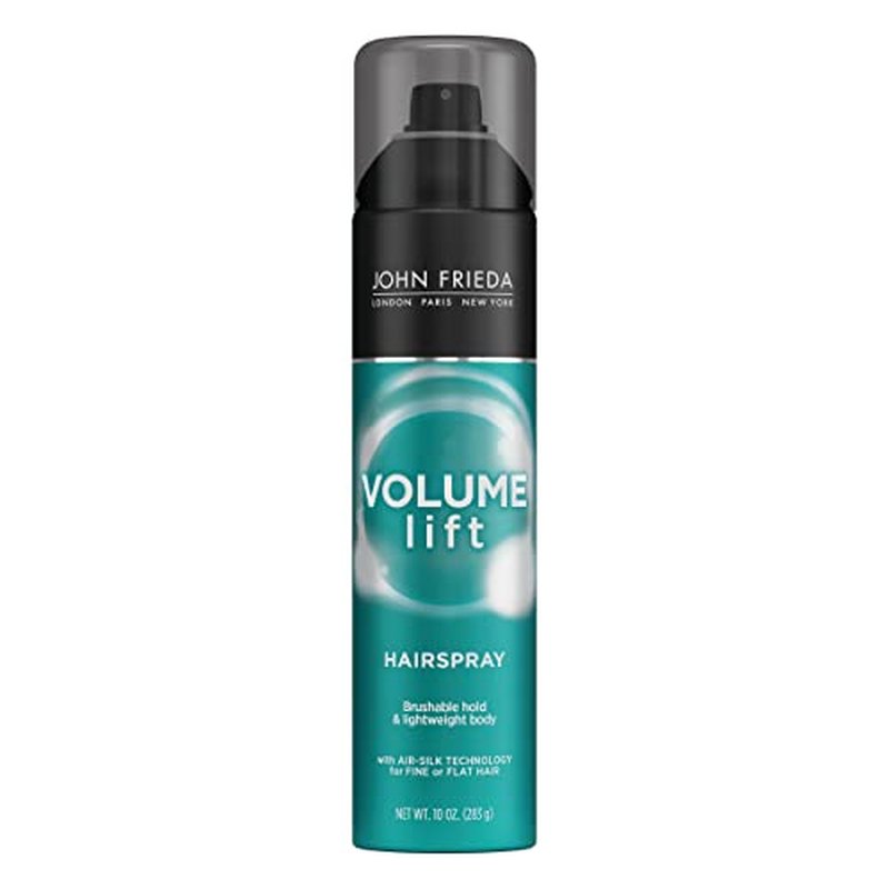 John Frieda Volume Lift Hairspray, Volumizing Hairspray with Air-Silk Technology for Fine or Flat Hair, Adds Body, Long-Lasting Hold, and Fullness for Fine, Thin Hair, 10 Oz