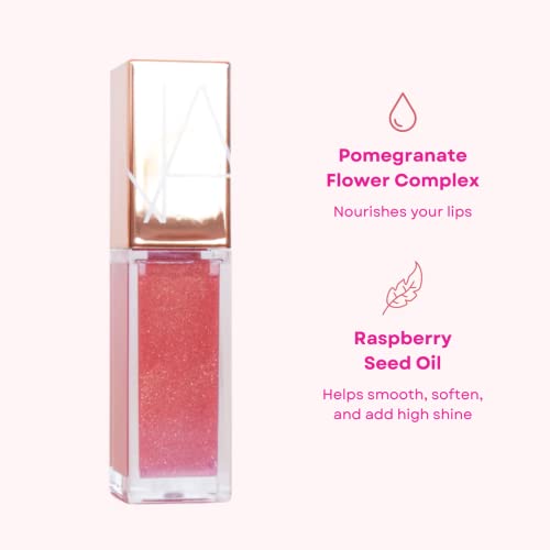 Mini Lip Gloss Set - Peach Pink & Mauve Shimmering Lip Shine Duo