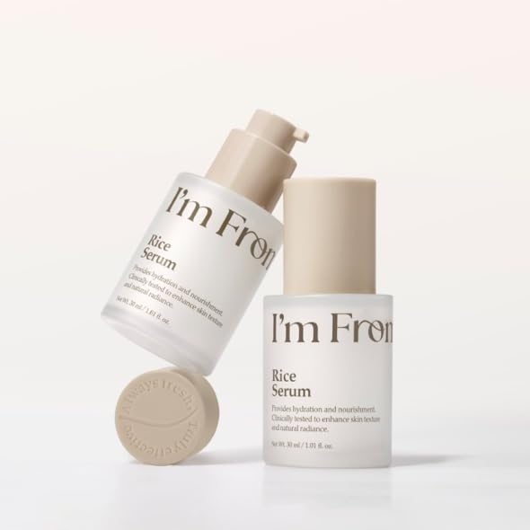 Rice Serum for Face - Hydrating Dewy Skin, Korean Skincare, All Skin Types