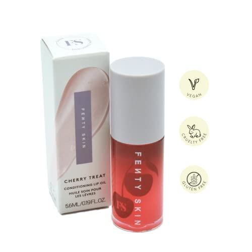 Lip Oil Treatment for Hydrating and Strengthening Lips - Cherry Scented, 0.19 oz