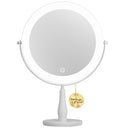 Rechargeable 11.8x16.5 Inch Makeup Mirror with 3 Lights, 1X/10X Magnification - White
