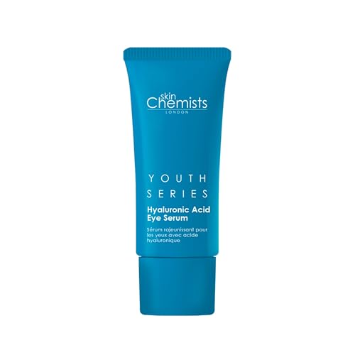 Skin Chemists Hyaluronic Acid 1% Eye Serum | Replumps, Brightens And De-Puffs Eyes | 0.5 Fl Oz