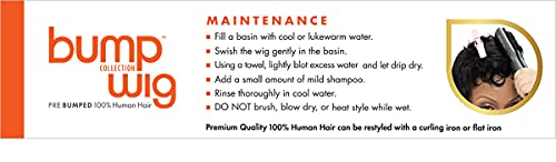 Sensationnel Bump Human Hair Wig - Fab Fringe - Off Black 1B