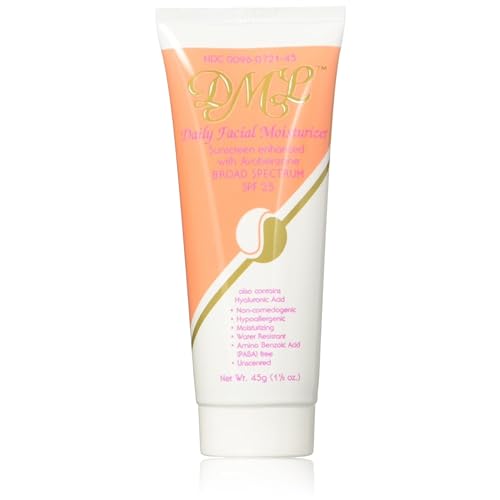 Facial Moisturizer SPF 25 - Hydrating Daily Sun Protection, 1.5 oz, Pack of 4