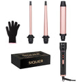 3-in-1 Curling Wand Set for Hair Styling - Detachable Barrels, Fast Heating, Travel Friendly