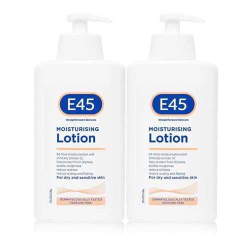 E45 Dermatological Moisturising Lotion with Cherry Scent - 16.91 Fl Oz Pack of 2