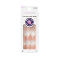 KISS imPRESS No Glue Mani Press On Nails, French, 'Glimpse', White, Medium Size, Coffin Shape, Includes 30 Nails, Prep Pad, Instructions Sheet, 1 Manicure Stick, 1 Mini File