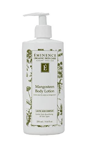Organic Mangosteen Body Lotion - Hydrating, Exfoliating & Brightening, 8.4 Fl Oz