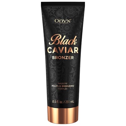 Onyx Black Caviar Ultra Dark Indoor Tanning Bed Lotion with Bronzer - 8.5 Fl Oz