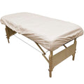 Body Linen Reusable Massage Table Cover - Waterproof Fitted Barrier, 1 Pack/Natural