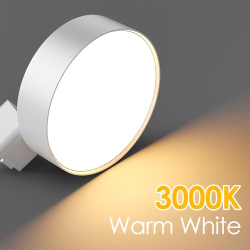 Diffuse LED Track Lighting Heads H Type 12W 3000K White 6 Pack - Easy Install