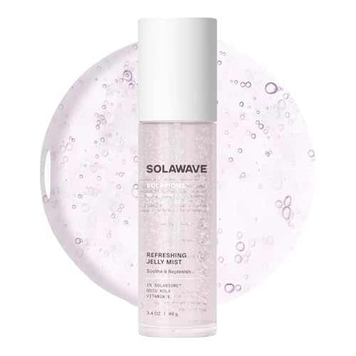 Solawave Refreshing Jelly Mist Toner 3.4oz with Gotu Kola & Pro Vitamin B5 - Portable Hydrating Skin Care