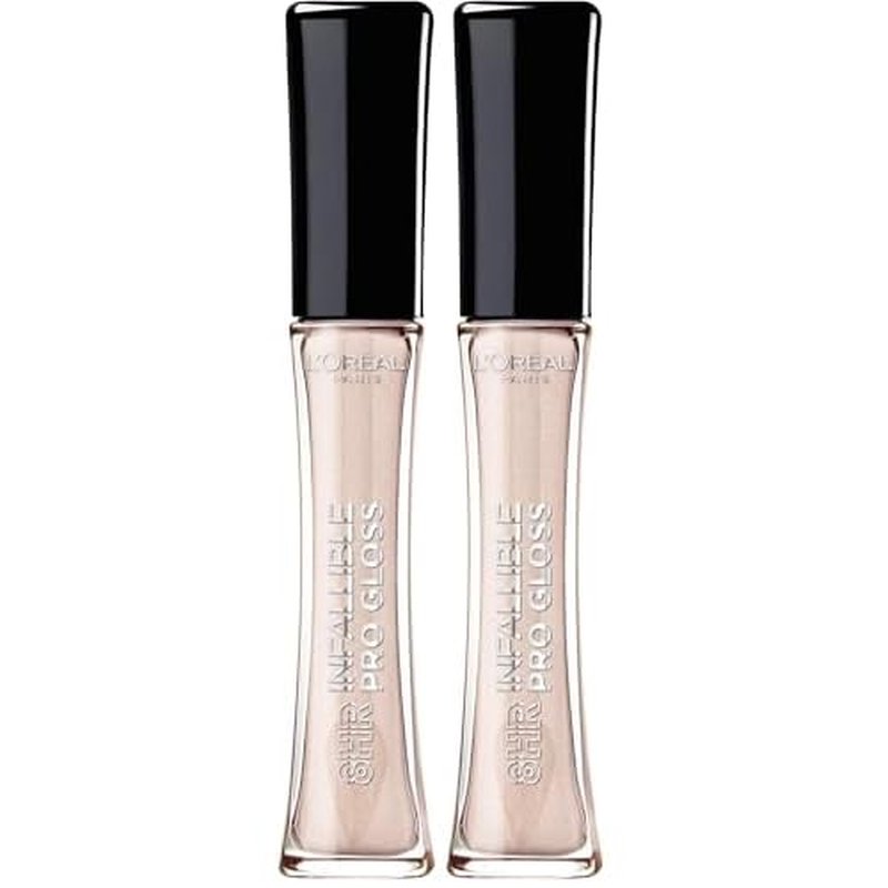 L¡¯Oreal Paris Makeup Infallible 8 Hour Hydrating Lip Gloss, Frosted, 0.21 Fl Oz (Pack of 2)