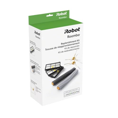 Roomba Replacement Parts Kit - 3 AeroForce Filters, 2 Side Brushes & 1 Rubber Brush Set - Pack of 1