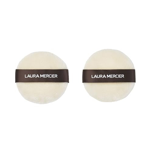 Laura Mercier Velour Puff, Perfect for Translucent Loose Setting Powder, Use to Set Makeup, Designed for Expert Application, 100% Cotton