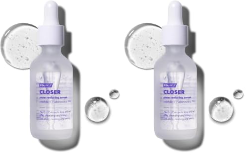 Frankly Closer Serum Jumbo 2 Fl Oz Pack of 2 - Pore Minimizer, Anti-Aging, Hydrating Vegan Serum