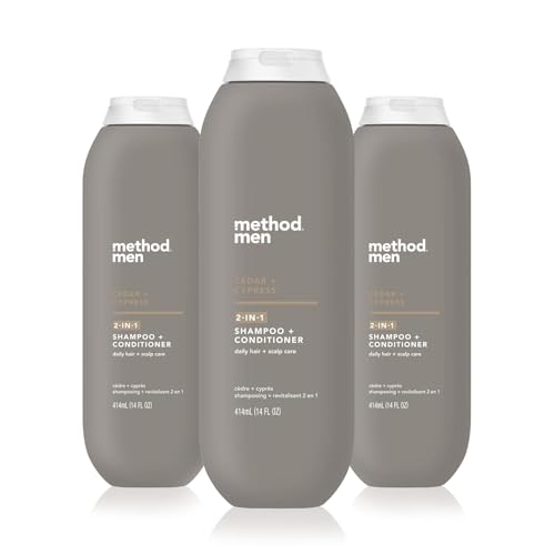 Men's 2-in-1 Cedar + Cypress Shampoo & Conditioner Set - 14 oz, Pack of 3