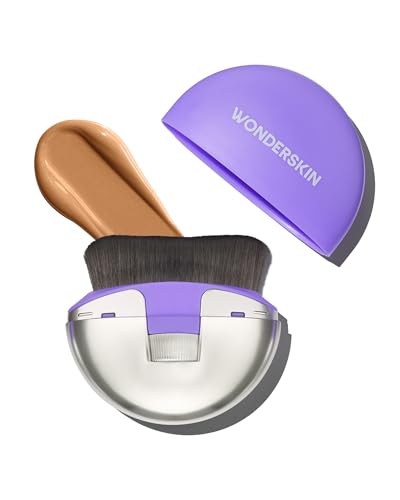 Wonderskin 3-in-1 Adjustable Foundation Brush – Dial-It-Up Makeup Tool