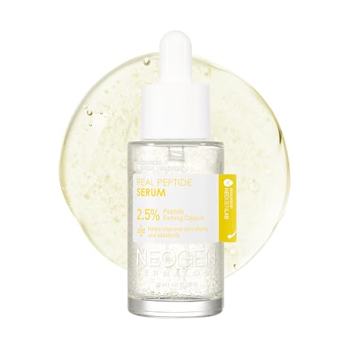 DERMALOGY by NEOGEN 2.5% Peptide Face Serum with Firming Capsules, Anti-Aging & Moisturizing, 30ml