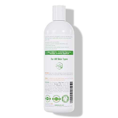Wild Naturals Manuka Honey Eczema & Psoriasis Body Wash 16oz – Organic, Sulfate-Free & Cruelty-Free Skin Care