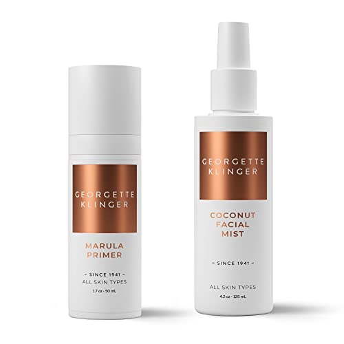 Georgette Klinger Face Primer & Coconut Facial Mist Bundle Skin Care - Marula Makeup Primer & Coconut Setting Spray